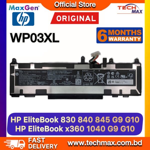 Original HP WP03XL Battery for EliteBook 830 835 840 845 860 865 G9 G10 Laptop Battery