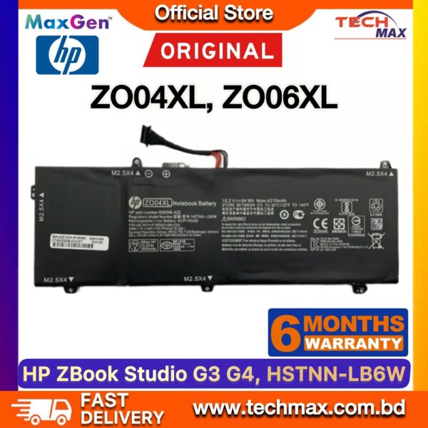Original HP ZO04XL Battery for ZBook Studio G3 G4 Laptop Battery