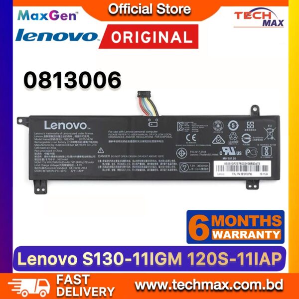 Original Lenovo 0813006 Battery for IdeaPad 120S 130S S130 Laptop Battery