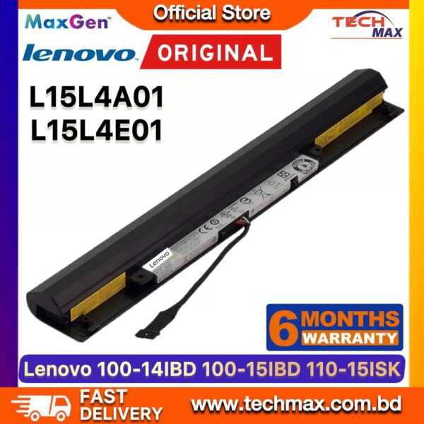 Original Lenovo L15L4A01 L15L4E01 Battery for IdeaPad 100-14IBD 100-15IBD 110-15ISK Laptop Battery