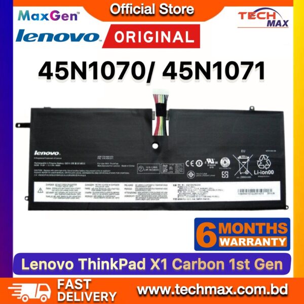 Original Lenovo 45N1070 45N1071 Battery for ThinkPad X1 Carbon Gen 1 3443 3444 Laptop Battery