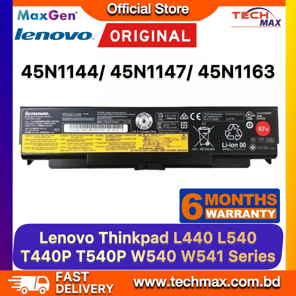 Original Lenovo 45N1144 Battery For Lenovo ThinkPad T440p, T540p, W540, W541, L440, L540, 45N1145, 45N1148, 45N1149, 45N1150, 45N1151, 45N1152, 45N1153 Series Laptop Battery 1 Original Lenovo 45N1144 Battery for ThinkPad T440p T540p W540 W541 L440 L540 Laptop Battery