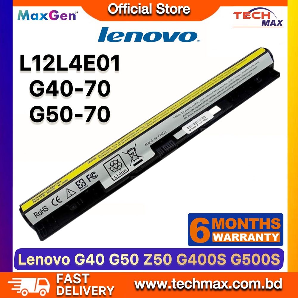 Lenovo L12L4E01, L12S4A02 Battery For Lenovo IdeaPad G400s, G405s, G410s, G500s, G505s, G510s, G40-30, G40-45, G40-70, G50-30, G50-45, G50-70, G50-80, Z40, Z40-70, Z40-75, Z50, Z50-70, Z50-75, Z70, Z70-70, Z70-80, Z710, S410p, S510p, L12L4A02, L12M4A02, L12M4E01, L12S4E01 Series Laptop Battery 1 Lenovo L12L4E01 L12S4A02 Battery for IdeaPad G40 G50 Z40 Z50 Laptop Battery