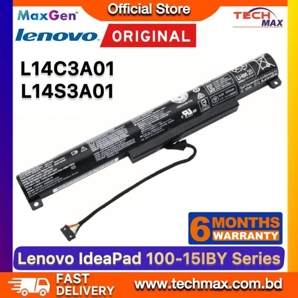Original Lenovo L14C3A01 L14S3A01 Battery for IdeaPad 100-15IBY 100-15IBD B50-10 Laptop Battery