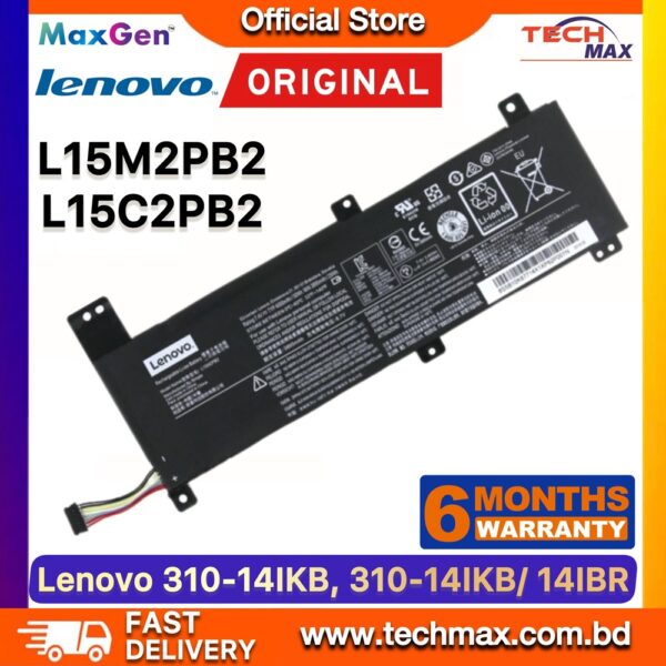Original Lenovo L15C2PB2 L15M2PB2 Battery for IdeaPad 310-14IKB 310-14ISK 310-14IAP Laptop Battery