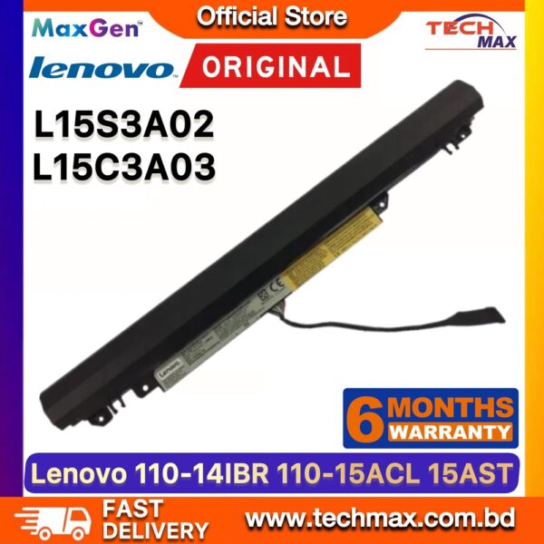 Original Lenovo L15S3A02 L15L3A03 Battery for IdeaPad 110-14AST 110-15IBR 300-15ISK Laptop Battery