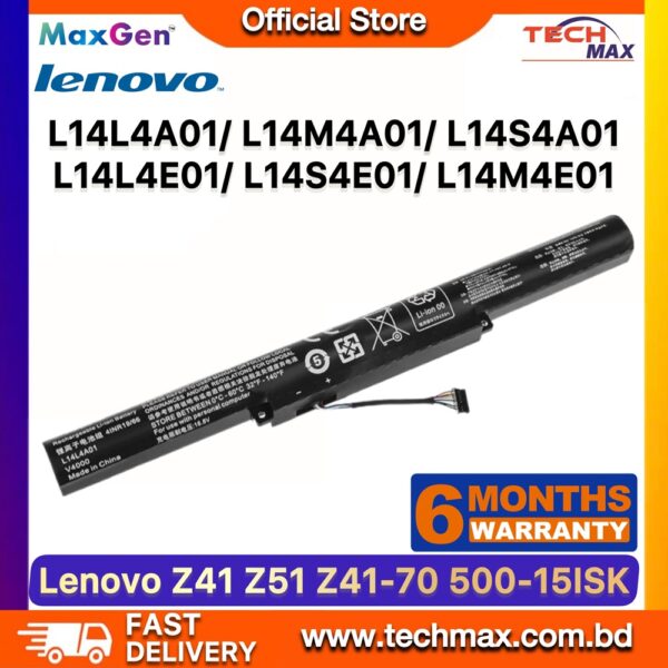 Lenovo L14L4A01 L14M4A01 Battery for IdeaPad 500 Z41 Z51 V4000 Laptop Battery