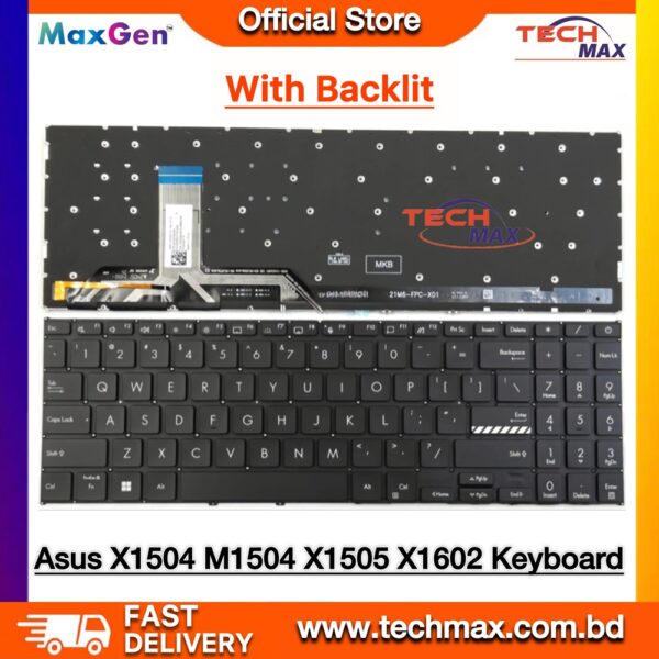 ASUS VivoBook X1504 X1502 Backlit Keyboard for ASUS VivoBook X1504 X1502 K3504 S3504 X1602 Backlit Laptop Keyboard