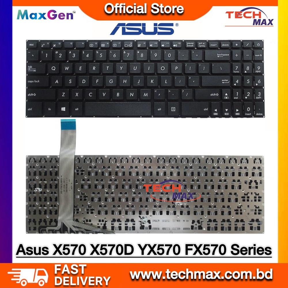 ASUS X570, X570U, X570UD, X570Z, X570ZD, X570D, X570DD, YX570, YX570UD, YX570ZD, FX570, FX570UD, F570, F570Z, F570ZD, K570, K570UD, R570U, R570UD, R570Z, R570ZD, X507, X507MA, X507U, X507UA, X507UB, A570 Series Laptop Keyboard 1 ASUS X570 FX570 F570 Series Laptop Keyboard For ASUS X570 X570UD X570ZD FX570 F570ZD K570 R570UD X507UA X507UB A570 Laptop Keyboard